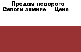 Продам недорого. Сапоги зимние. › Цена ­ 3 000 - Московская обл., Москва г. Одежда, обувь и аксессуары » Женская одежда и обувь   